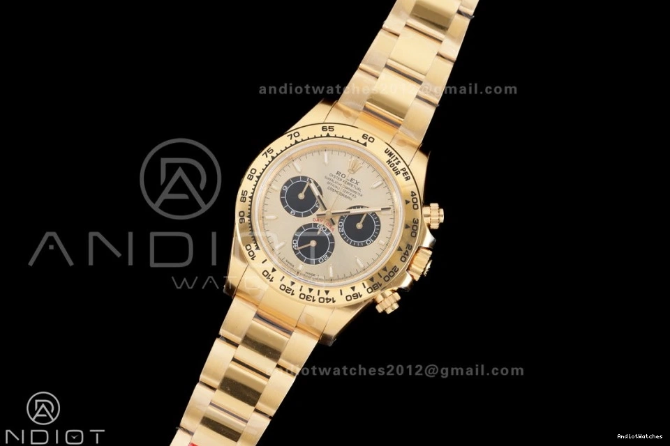 126508 Sub-dial Bracelet Edition On Packable 1:1 Weight 796 Oyster Gain Best DD VSF Black Dial YG Daytona 0730